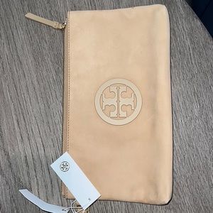 Brand New Tory Burch Charlie Clutch Nubuck